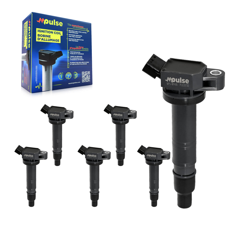 Ignition Coil (6 Pack) For Toyota Tacoma Corolla Camry Matrix Tundra 4Runner FJ Cruiser F KMP-100916