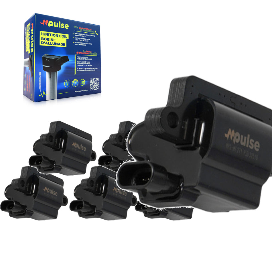 Ignition Coil (6 Pack) For Chevrolet GMC Silverado 1500 Sierra 2500 HD Avalanche 3500 H2 KMP-100950