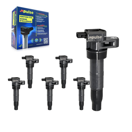 Ignition Coil (6 Pack) For Hyundai Kia Santa Fe Sorento Sonata Sedona Rondo Genesis Coupe KMP-100972