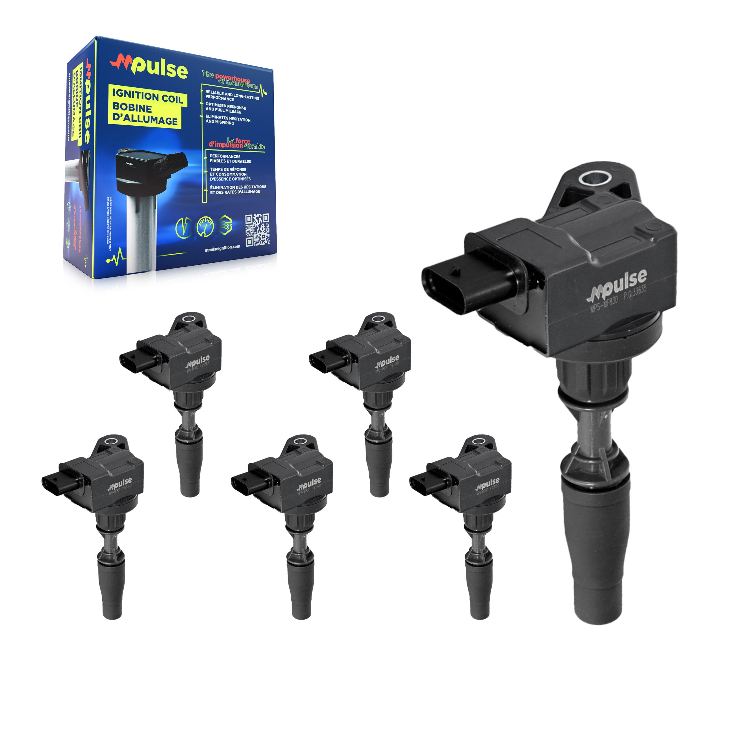 Ignition Coil (6 Pack) For Chevrolet Cadillac GMC Colorado XT5 Acadia Canyon Camaro ATS KMP-101011