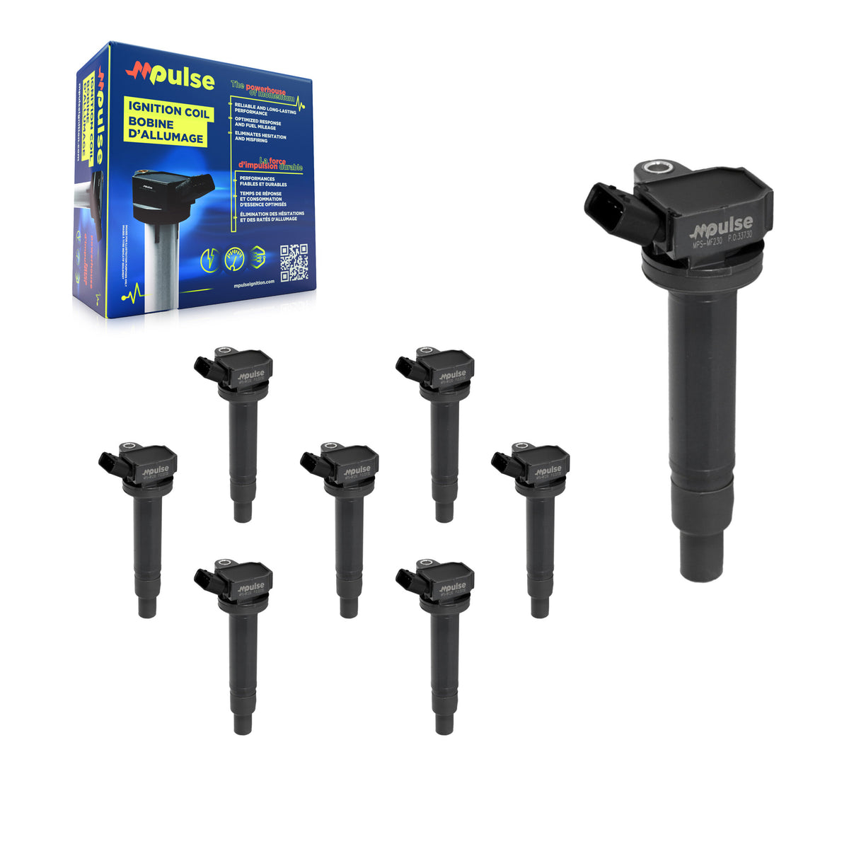 Ignition Coil (8 Pack) For Toyota Tundra 4Runner Lexus Sequoia SC430 GX470 LS430 LX470 KMP-101097