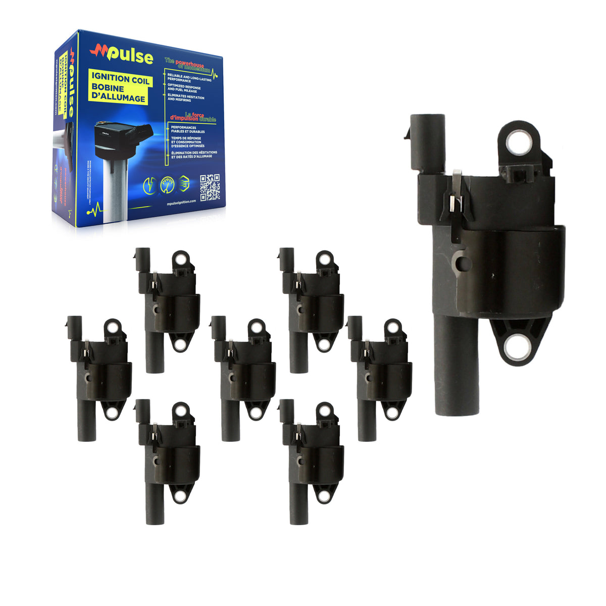 Ignition Coil (8 Pack) For Chevrolet GMC Silverado 1500 Sierra 2500 HD Tahoe Yukon 3500 KMP-101192
