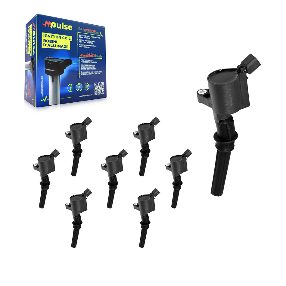 Ignition Coil (8 Pack) For Ford F-150 E-350 Super Duty F-350 E-250 Mustang F-250 E-150 KMP-101202