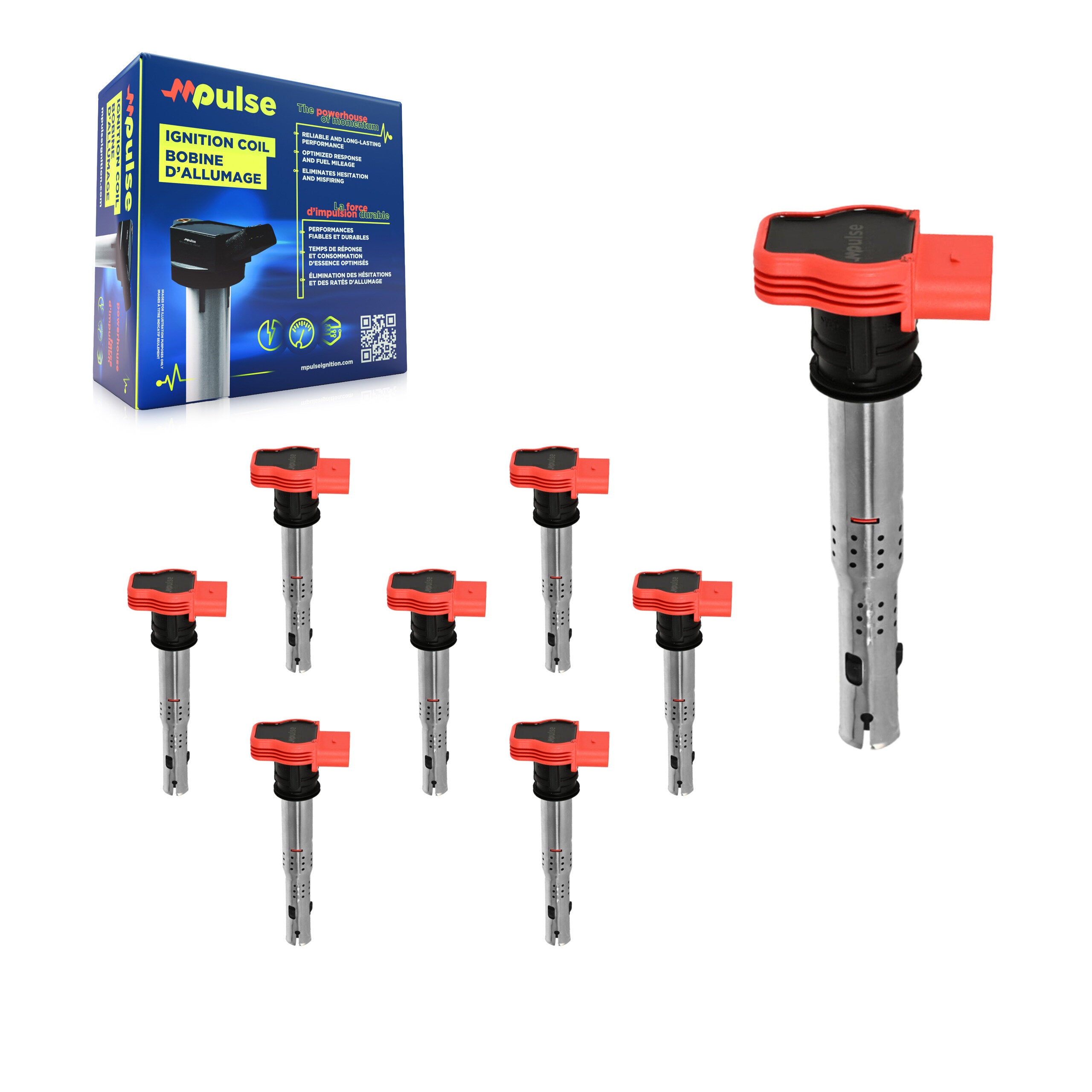 Ignition Coil (8 Pack) For Audi Q5 Q7 A4 Quattro Porsche Cayenne Volkswagen Touareg A6 S4 KMP-101253