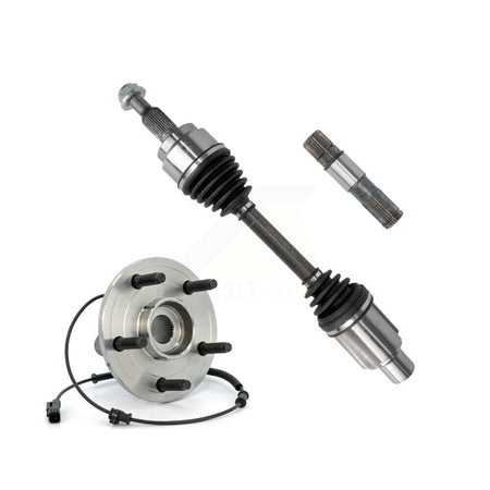 Front Left CV Axle Shaft & Intermediate And Hub Bearing Kit For Ram 1500 Dodge 4WD KN7-100001