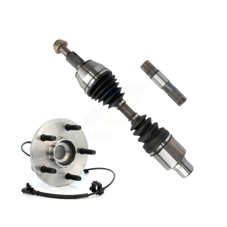 Front Left CV Axle Shaft & Intermediate Bearing Kit For Dakota Dodge Ram Mitsubishi KN7-100003
