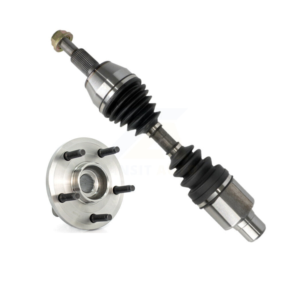 Front Left CV Axle Drive Shaft And Hub Bearing Kit For Dodge Dakota Mitsubishi Raider KN7-100029