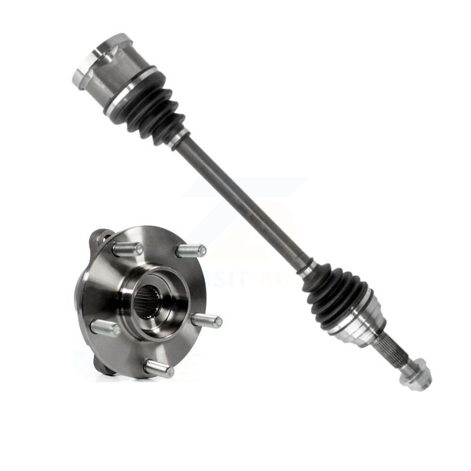 Front Left CV Axle Drive Shaft And Hub Bearing Assembly Kit For INFINITI G37 G35 G25 KN7-100034