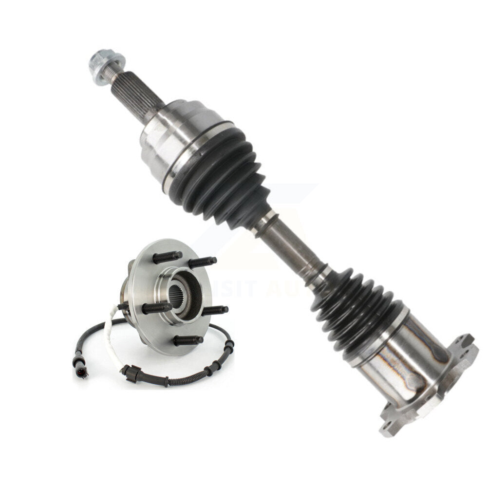 Front Left CV Axle Shaft And Hub Bearing Kit For Ford F-150 Heritage 4WD with 4-Wheel ABS KN7-100049