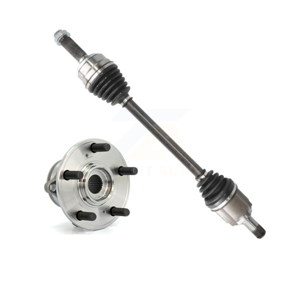 Front Left CV Axle Drive Shaft And Hub Bearing Assembly Kit For Honda Pilot Acura MDX KN7-100123