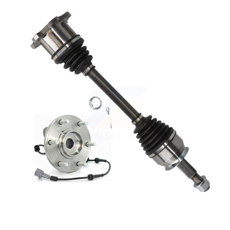 Front Left CV Axle Drive Shaft And Hub Bearing Kit For Nissan TITAN Armada INFINITI QX56 KN7-100128