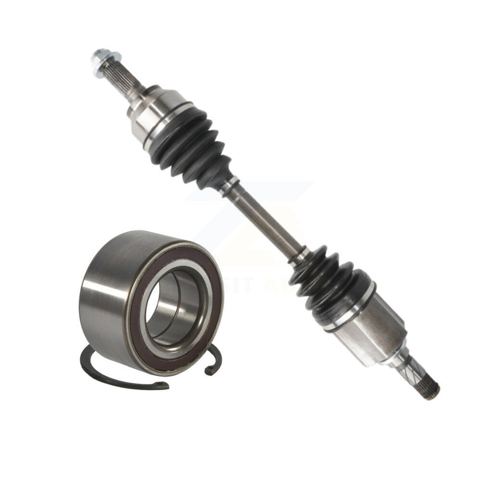 Front Left CV Axle Drive Shaft Complete Assembly And Wheel Bearing Kit For Mazda 3 KN7-100178