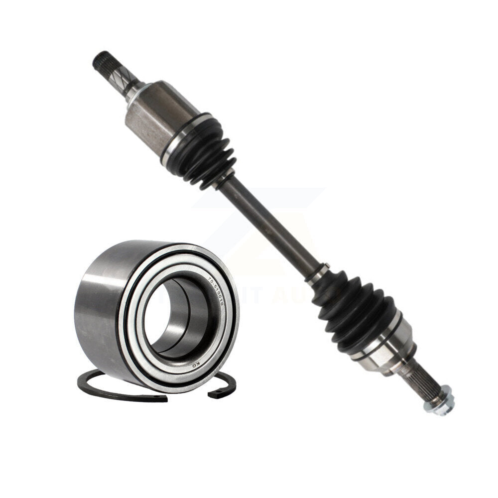 Front Left CV Axle Drive Shaft And Wheel Bearing Kit For 2007-2008 Mazda 3 Primary Design KN7-100180