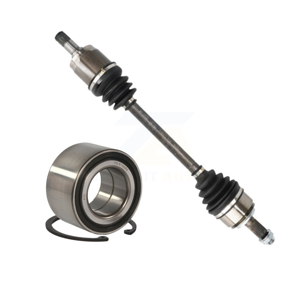 Front Left CV Axle Drive Shaft Complete Assembly And Wheel Bearing Kit For Honda Civic KN7-100185