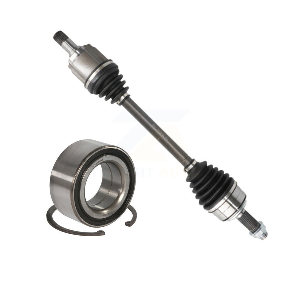 Front Left CV Axle Drive Shaft Assembly And Wheel Bearing Kit For Honda Accord Acura TSX KN7-100197