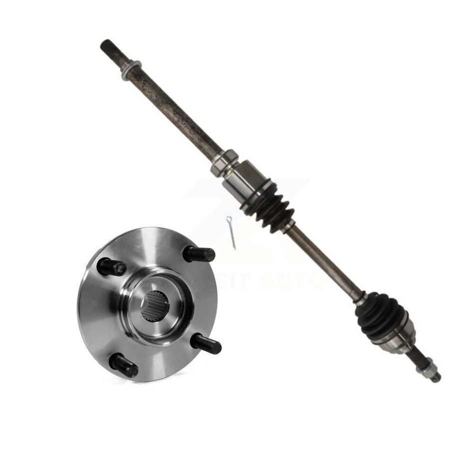 Front Right CV Axle Drive Shaft And Wheel Hub Bearing Assembly Kit For Nissan Versa Cube KN7-100249