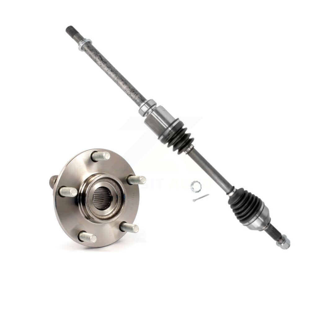 Front Right CV Axle Drive Shaft And Wheel Hub Bearing Kit For Nissan Rogue Sentra Select KN7-100271