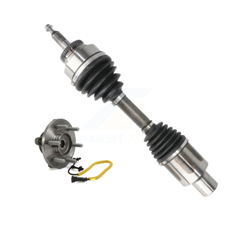 Front Right CV Axle Drive Shaft And Complete Hub Bearing Assembly Kit For Ford F-150 KN7-100296