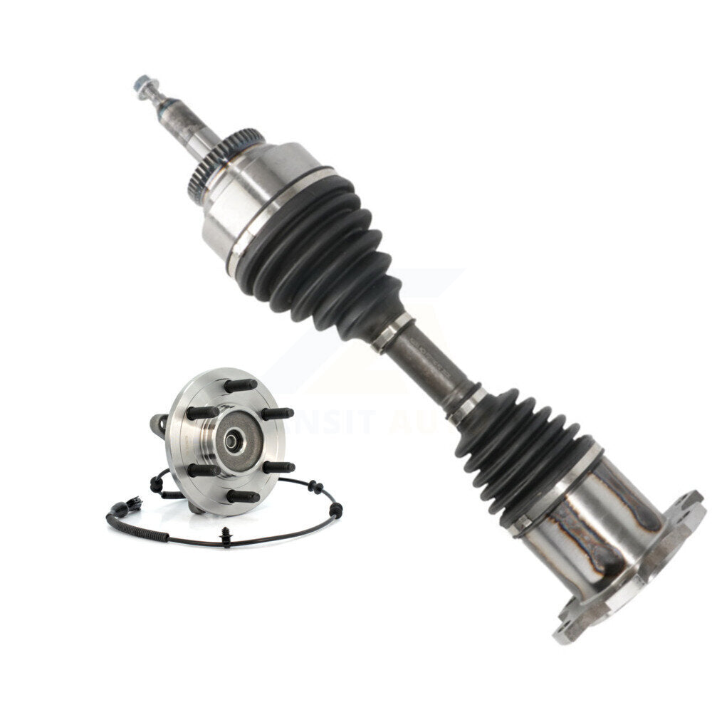 Front Right CV Axle Drive Shaft And Hub Bearing Kit For Ford F-150 Lincoln Mark LT 4WD KN7-100336