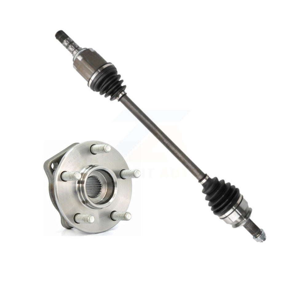 Front Right CV Axle Drive Shaft And Wheel Hub Bearing Kit For Subaru Forester Impreza WRX KN7-100341