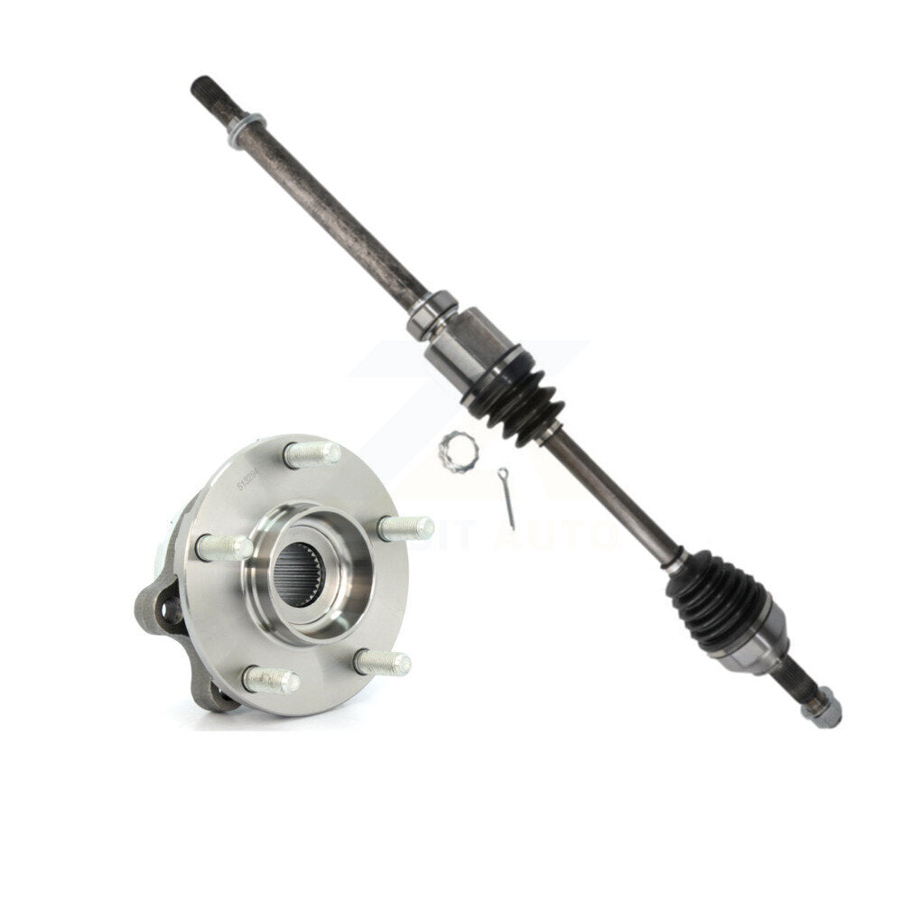 Front Right CV Axle Drive Shaft And Complete Hub Bearing Assembly Kit For Nissan Altima KN7-100345