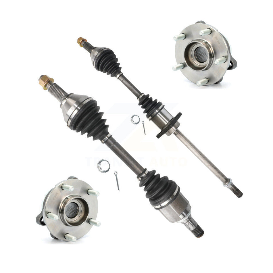 Front CV Axle Drive Shaft And Complete Wheel Hub Bearing Assembly Kit For Nissan Altima KN7-100374