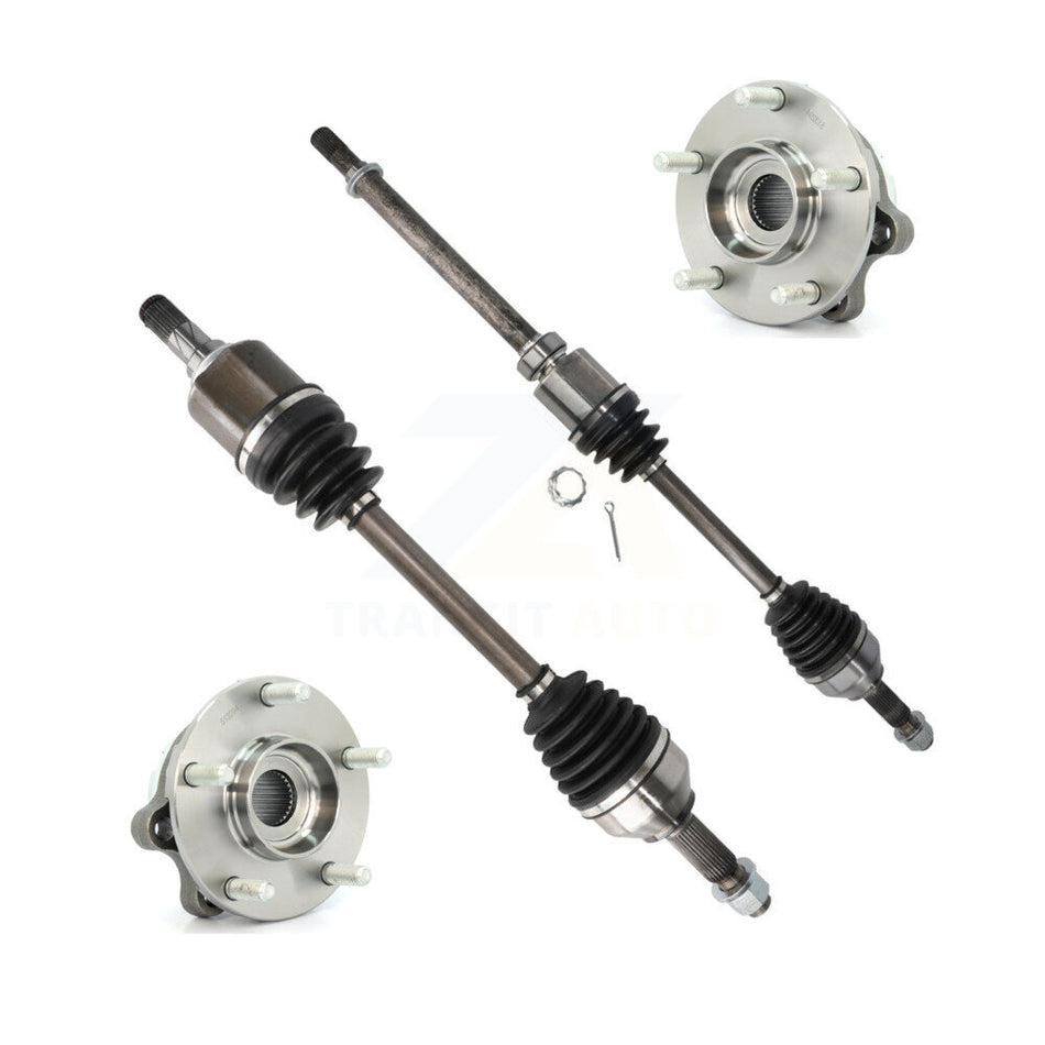 Front CV Axle Drive Shaft And Complete Wheel Hub Bearing Assembly Kit For Nissan Altima KN7-100375