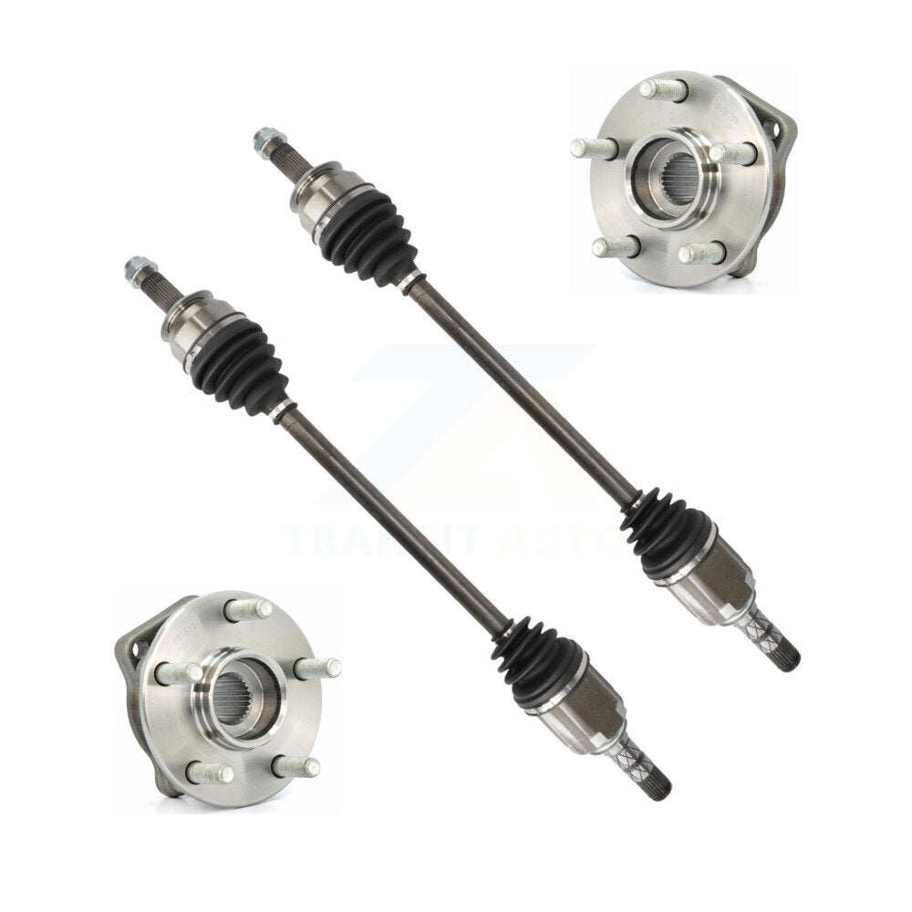 Front CV Axle Drive Shaft And Wheel Hub Bearing Kit For 2010-2014 Subaru Outback Legacy KN7-100378