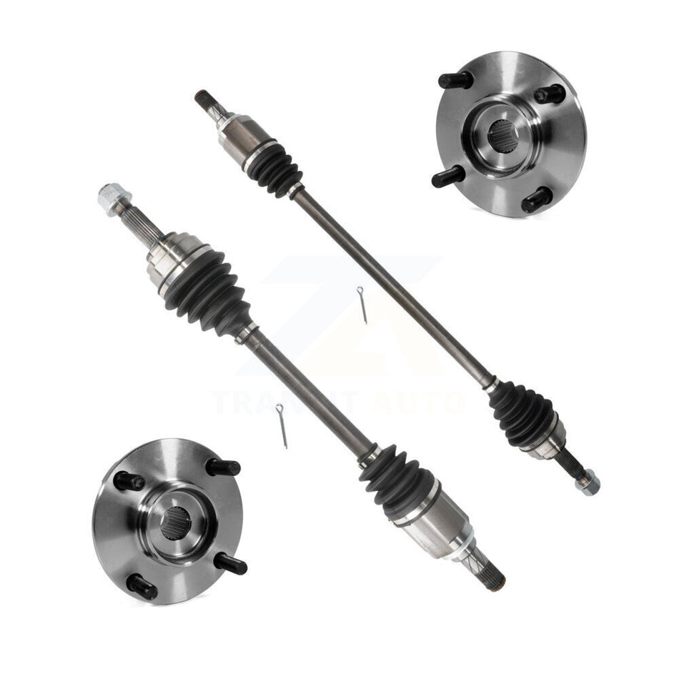 Front CV Axle Drive Shaft And Complete Hub Bearing Assembly Kit For Nissan Versa w o CVT KN7-100383