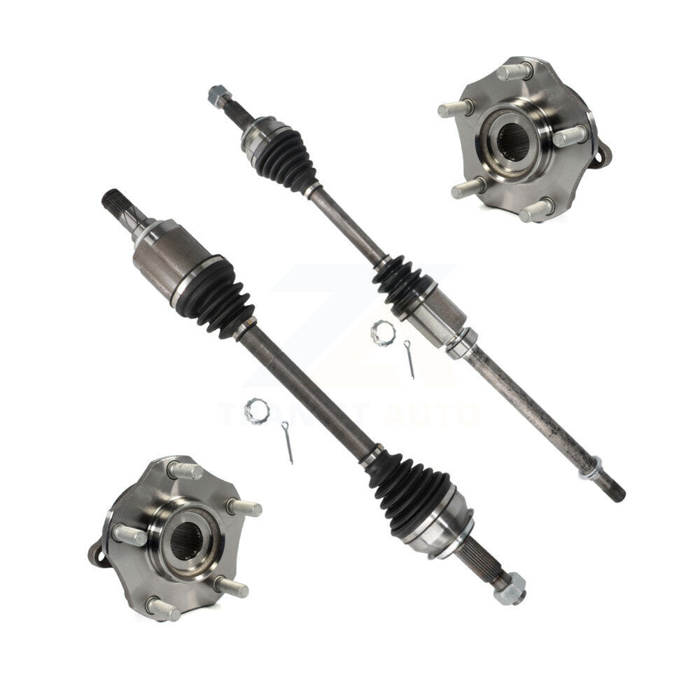 Front CV Axle Shaft Bearing Kit For Nissan Rogue FWD with 2.5L Automatic CVT transmission KN7-100384
