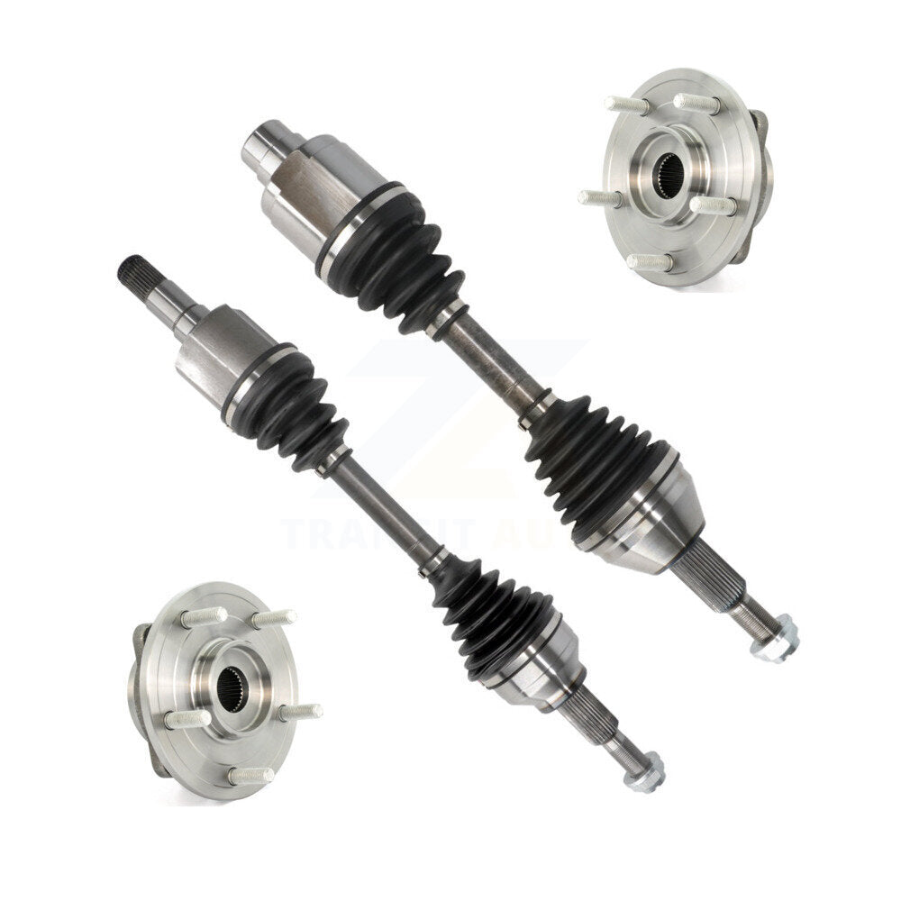 Front CV Axle Drive Shaft And Complete Wheel Hub Bearing Assembly Kit For Dodge Journey KN7-100389