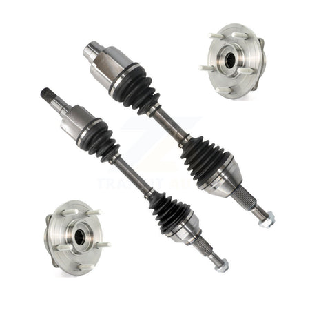 Front CV Axle Drive Shaft And Complete Wheel Hub Bearing Assembly Kit For Dodge Journey KN7-100389