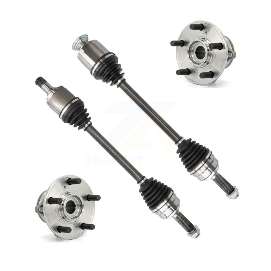 Front CV Axle Drive Shaft And Wheel Hub Bearing Assembly Kit For 2010-2013 Acura MDX ZDX KN7-100403