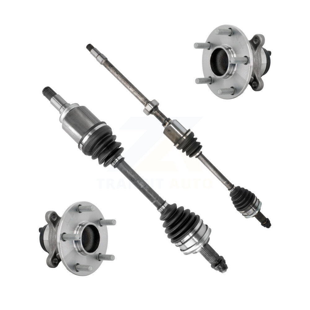 Front CV Axle Drive Shaft And Complete Wheel Hub Bearing Assembly Kit For Lexus IS200t KN7-100432