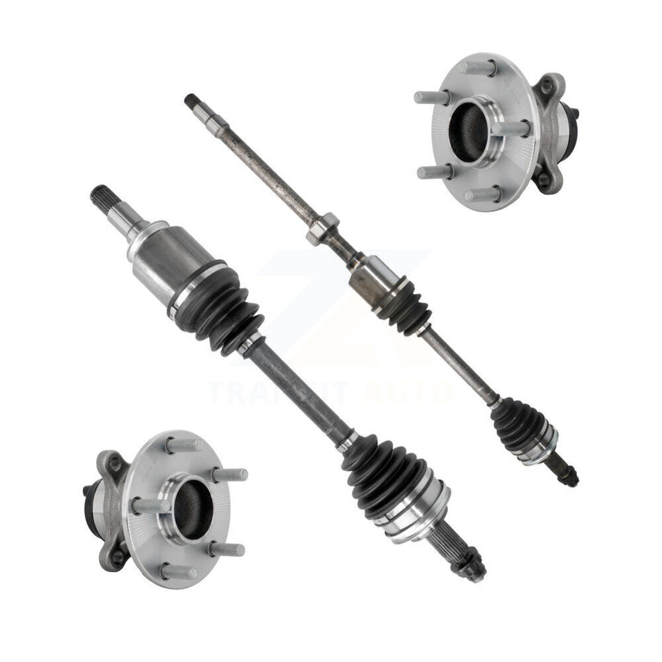 Front CV Axle Drive Shaft And Complete Wheel Hub Bearing Assembly Kit For Lexus IS200t KN7-100432
