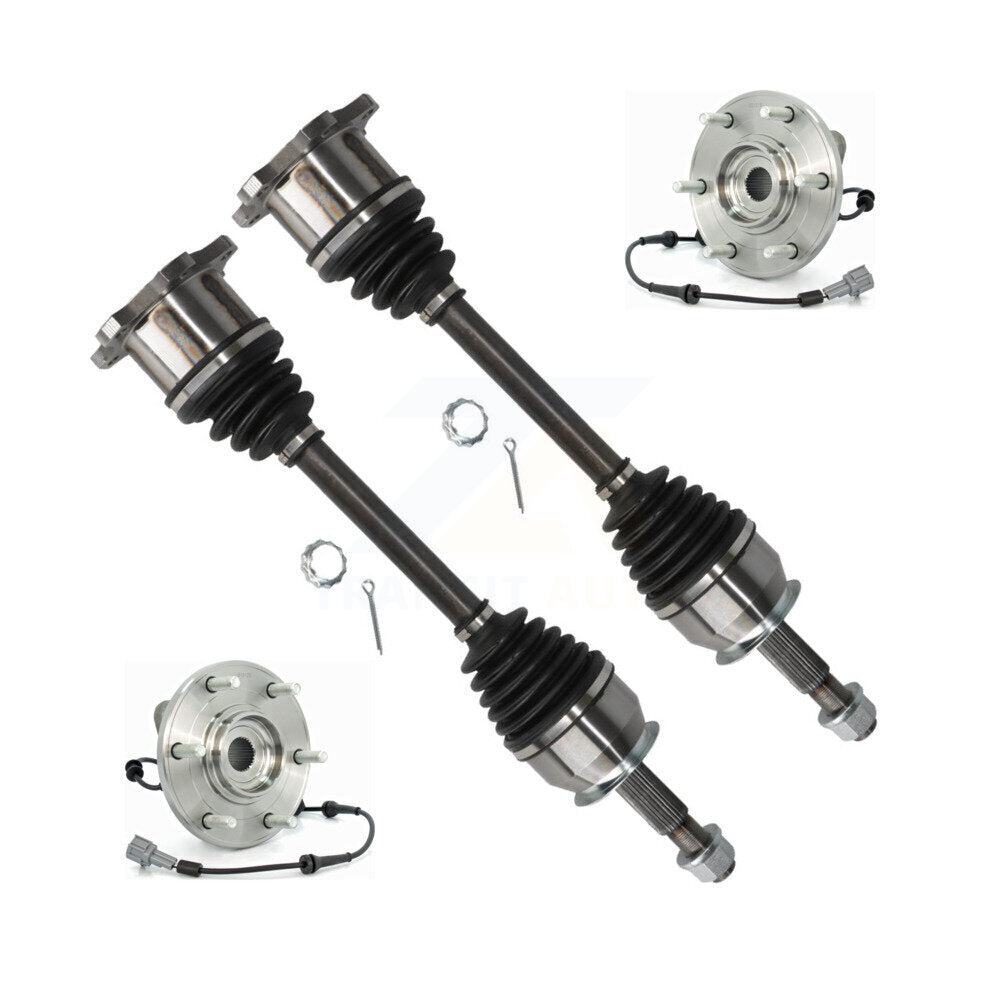 Front CV Axle Drive Shaft And Wheel Hub Bearing Kit For Nissan TITAN Armada INFINITI QX56 KN7-100442
