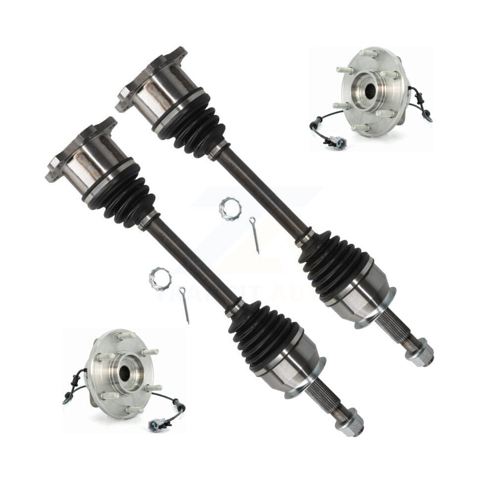 Front CV Axle Shaft And Hub Bearing Kit For Nissan TITAN INFINITI QX56 Armada Pathfinder KN7-100444