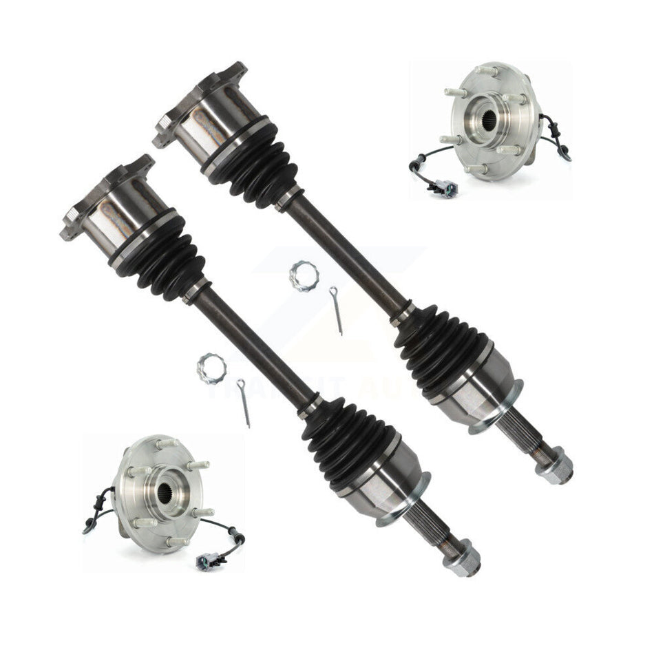 Front CV Axle Shaft And Hub Bearing Kit For Nissan TITAN INFINITI QX56 Armada Pathfinder KN7-100444
