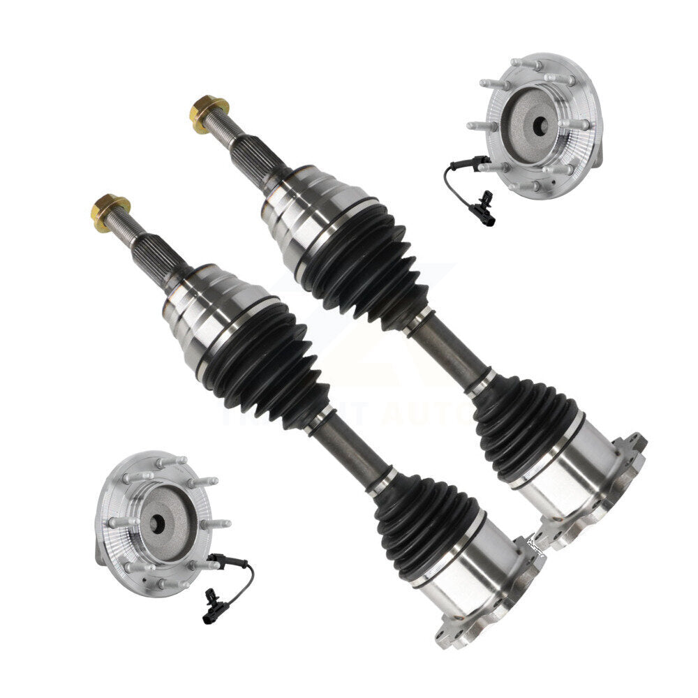 Front CV Axle Shaft And Bearing Kit For GMC Chevrolet Sierra 2500 HD Silverado 3500 RWD KN7-100451