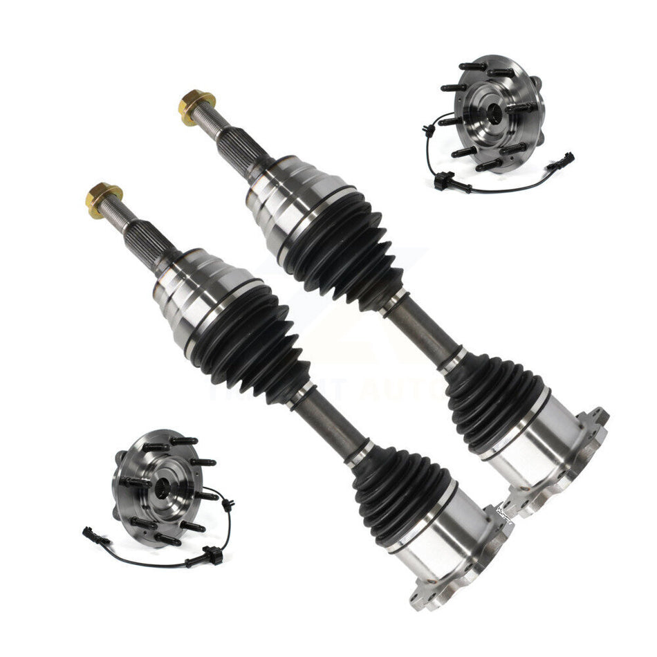 Front CV Axle Shaft And Bearing Kit For GMC Chevrolet Sierra 2500 HD Silverado 3500 4WD KN7-100452