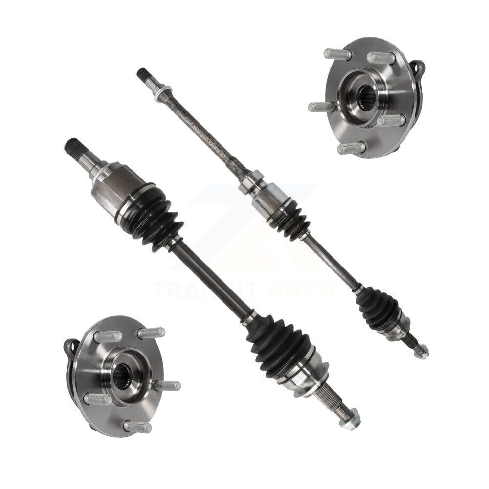 Front CV Axle Drive Shaft And Complete Wheel Hub Bearing Assembly Kit For Mazda 3 KN7-100474