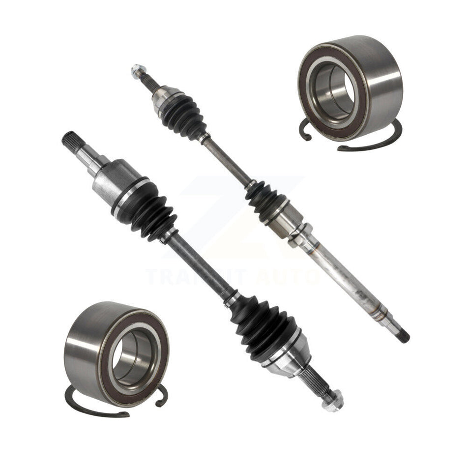 Front CV Axle Drive Shaft Complete Assembly And Wheel Bearing Kit For Ford Focus KN7-100504