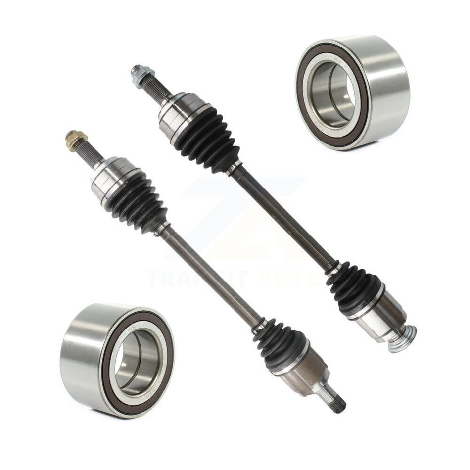 Front CV Axle Drive Shaft And Bearing Kit For 2006-2014 Honda Ridgeline AWD with 3.5L KN7-100565