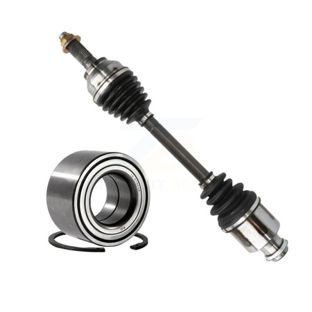Front Right CV Axle Drive Shaft Complete Assembly And Wheel Bearing Kit For Mazda 3 KN7-100606