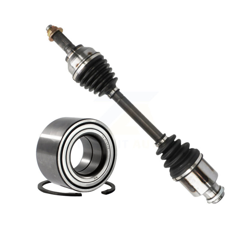 Front Right CV Axle Drive Shaft Complete Assembly And Wheel Bearing Kit For Mazda 3 KN7-100606