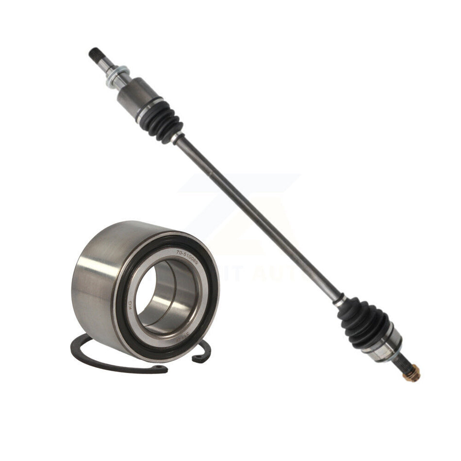 Front Right CV Axle Drive Shaft Complete Assembly And Wheel Bearing Kit For Honda Civic KN7-100616