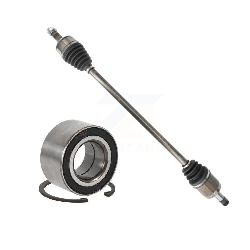 Front Right CV Axle Drive Shaft Complete Assembly And Wheel Bearing Kit For Honda Accord KN7-100651
