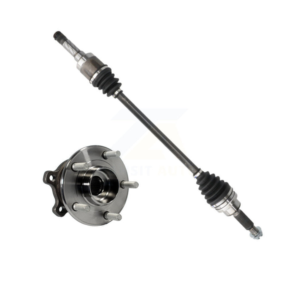 Rear Left CV Axle Shaft And Hub Bearing Kit For 2013-2019 Ford Escape AWD Primary Design KN7-100695