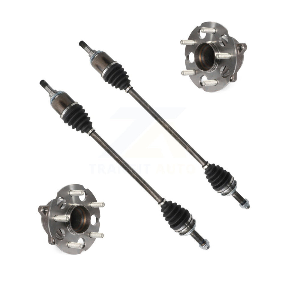Rear CV Axle Drive Shaft And Wheel Hub Bearing Assembly Kit For 2015-2016 Honda CR-V FWD KN7-100707