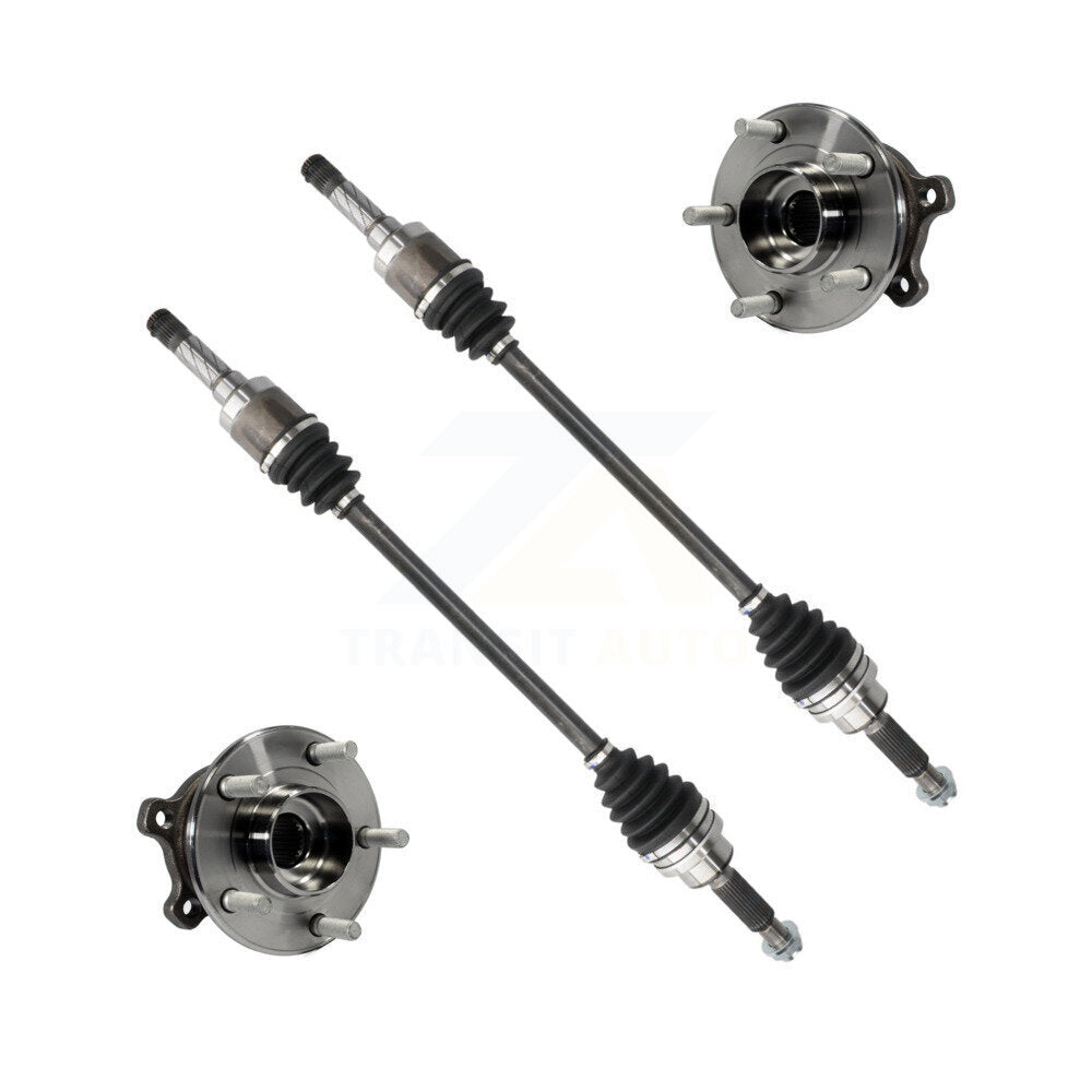 Rear CV Axle Drive Shaft And Hub Bearing Kit For 2013-2019 Ford Escape AWD Primary Design KN7-100711